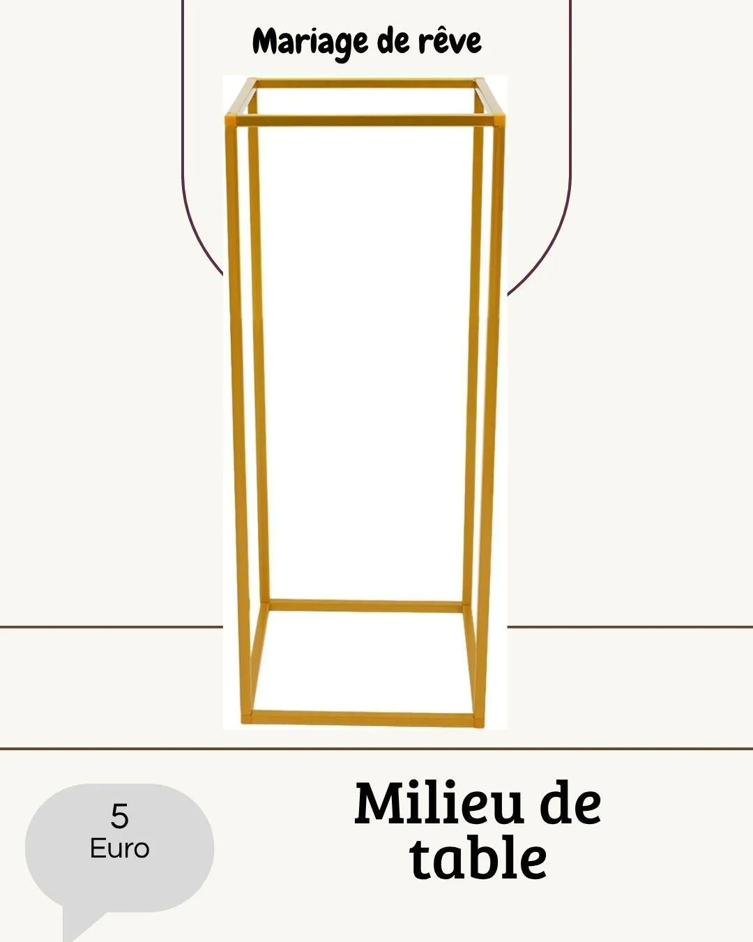 Milieu de table mariage