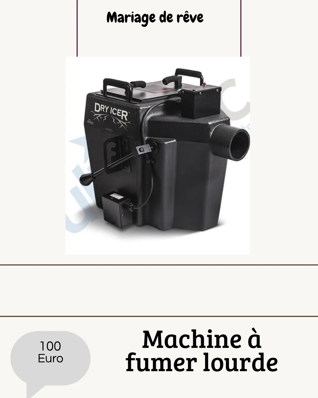 Machine à fumer f