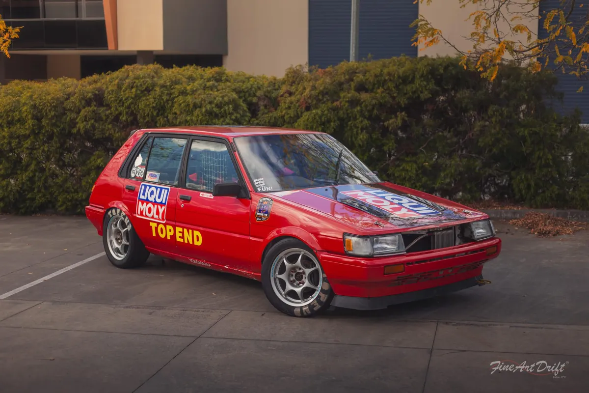 corolla race car front right angle