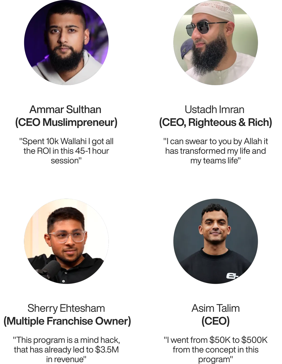 Testimonials from Ustadh Imran, Ammar Sulthan for Fawa Cenral