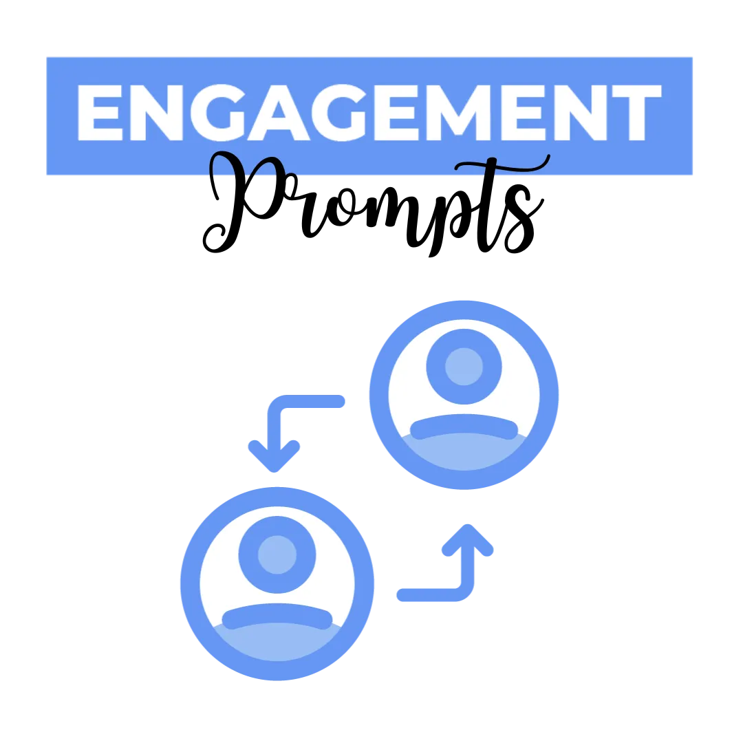 Engagement Prompts: icon of two people connecting with each other