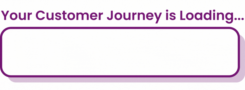 Your customer journey is loading. Gif animation shows journey getting closer and closer to being complete.