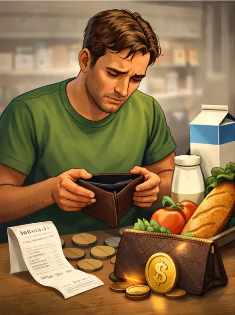 green plant on brown round coins