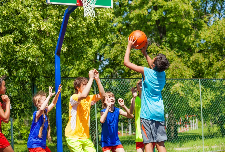 Basketball and outdoor sport