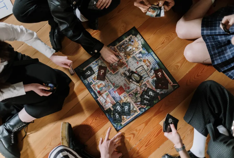 Board games and card games