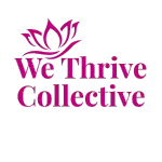 We Thrive Collective lotus logo – calm systems for entrepreneurs