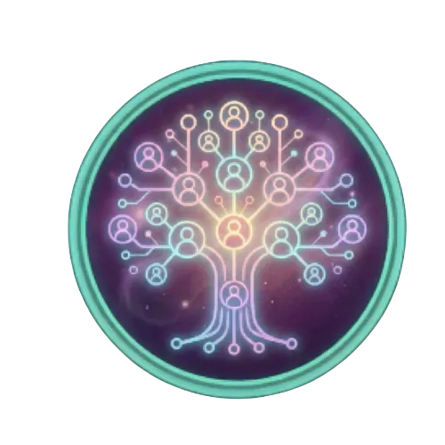 Tree made of connected people icons — symbolizing scalable HR systems, talent planning, and people ops strategy by We Thrive Collective.