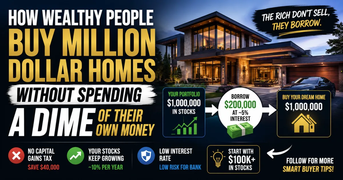 How Wealthy Buyers Purchase Million Dollar Homes Without Selling a Single Share of Their Portfolio