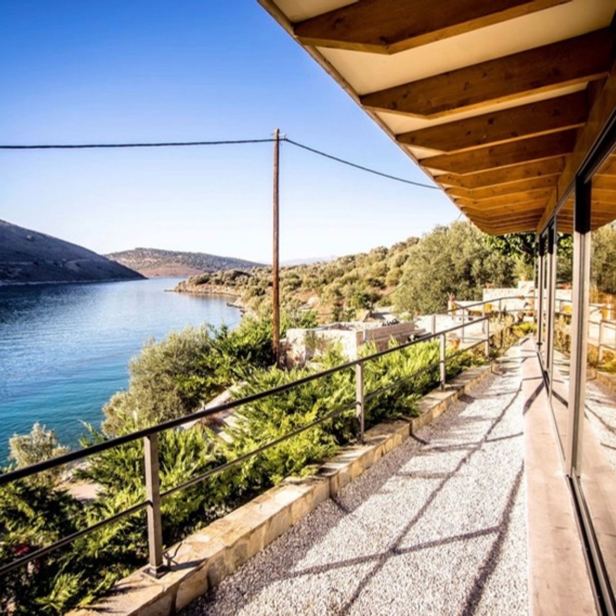 Terrasse vor dem Yogaraum