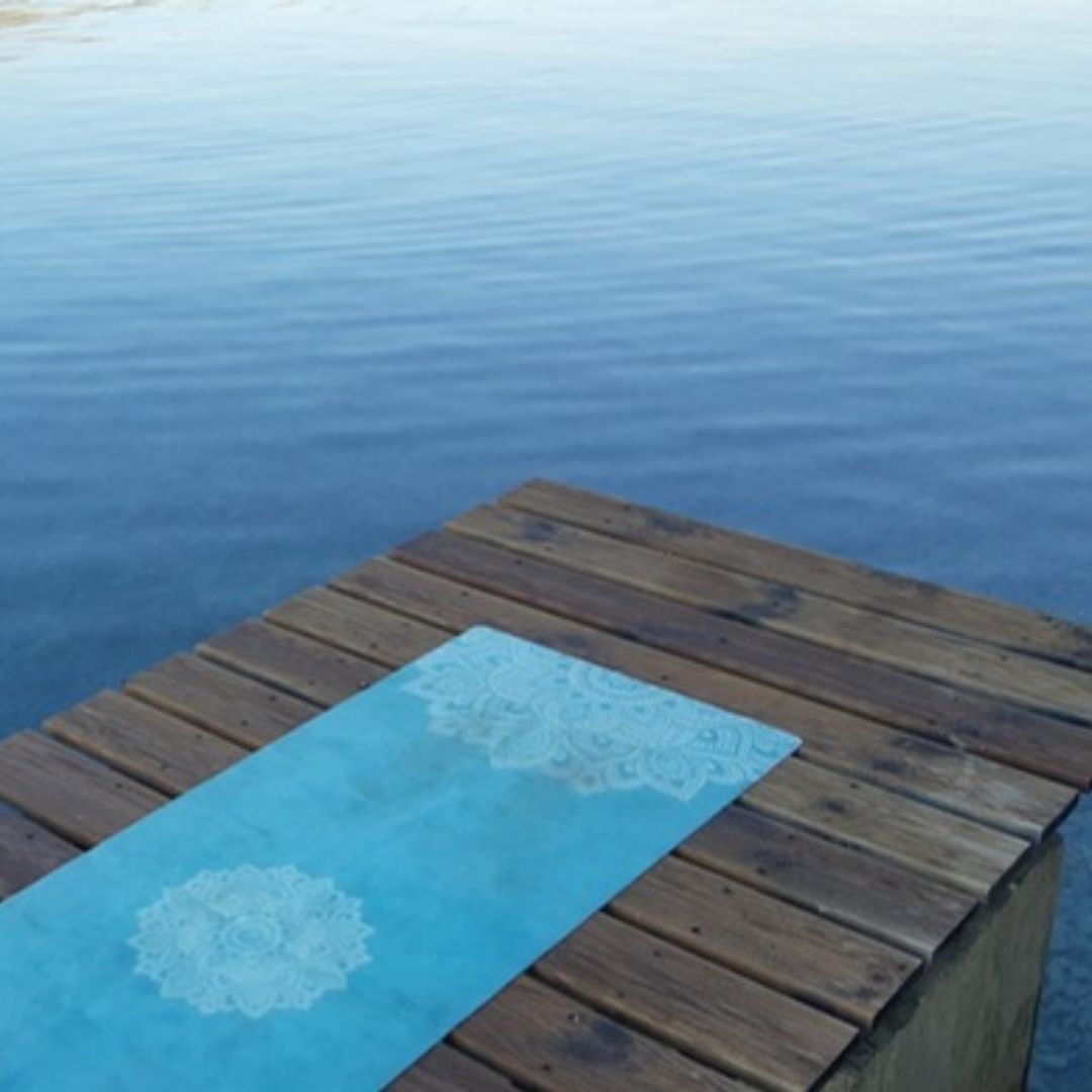 Yogamatte am Steg
