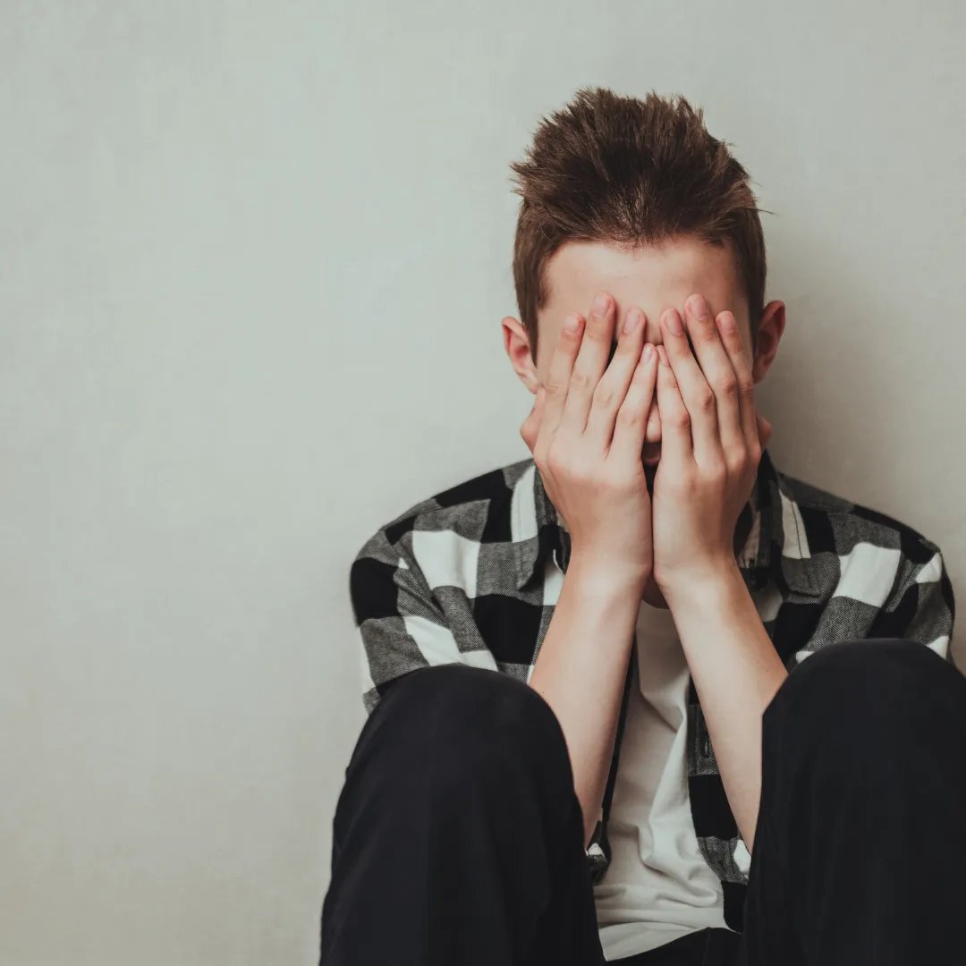 Sad and despondent teen