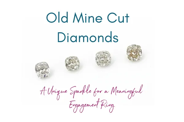 Image of 3 old mine cut diamonds