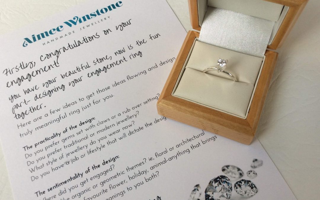 image of a temporary ring that holds the diamond to propose with