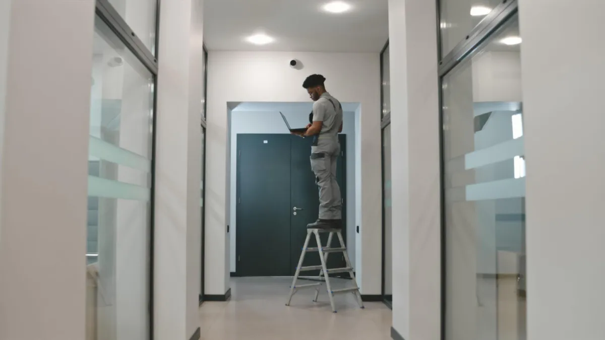 Commercial security camera installation and surveillance systems