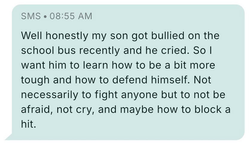  “A choice parents have to make with bullies.  Invest in prevention now, or reparation later.”