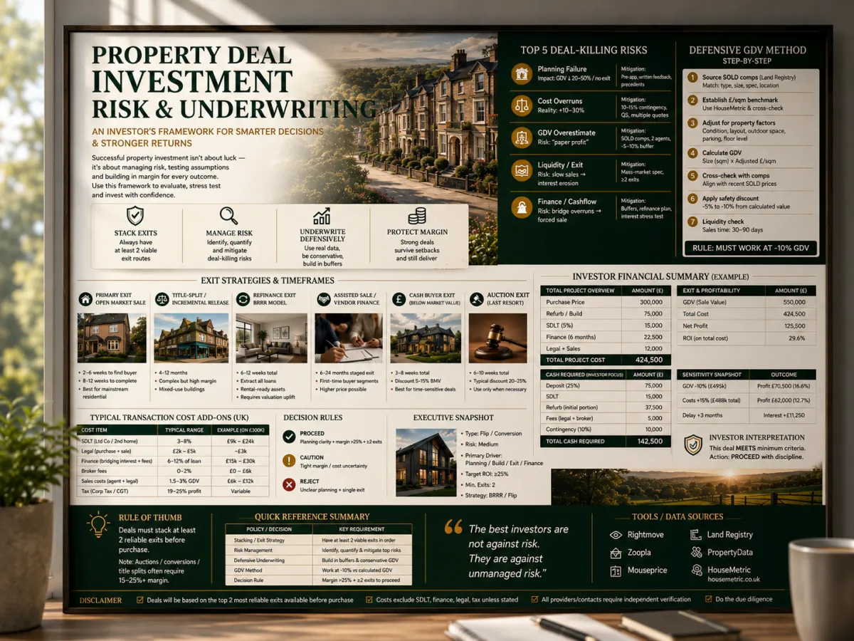  A simple property deal risk analysis