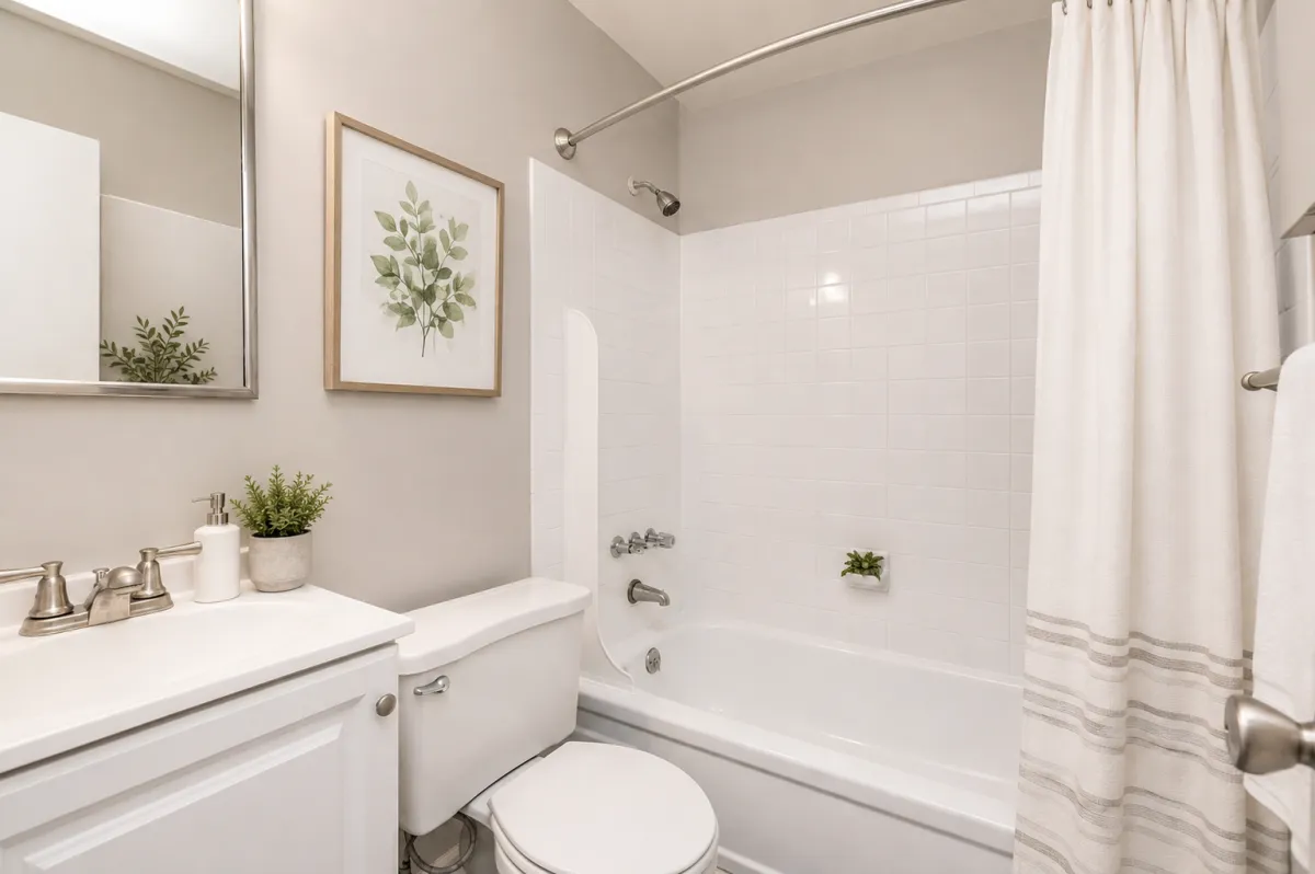 Baño moderno — interior en The Heights Townhomes