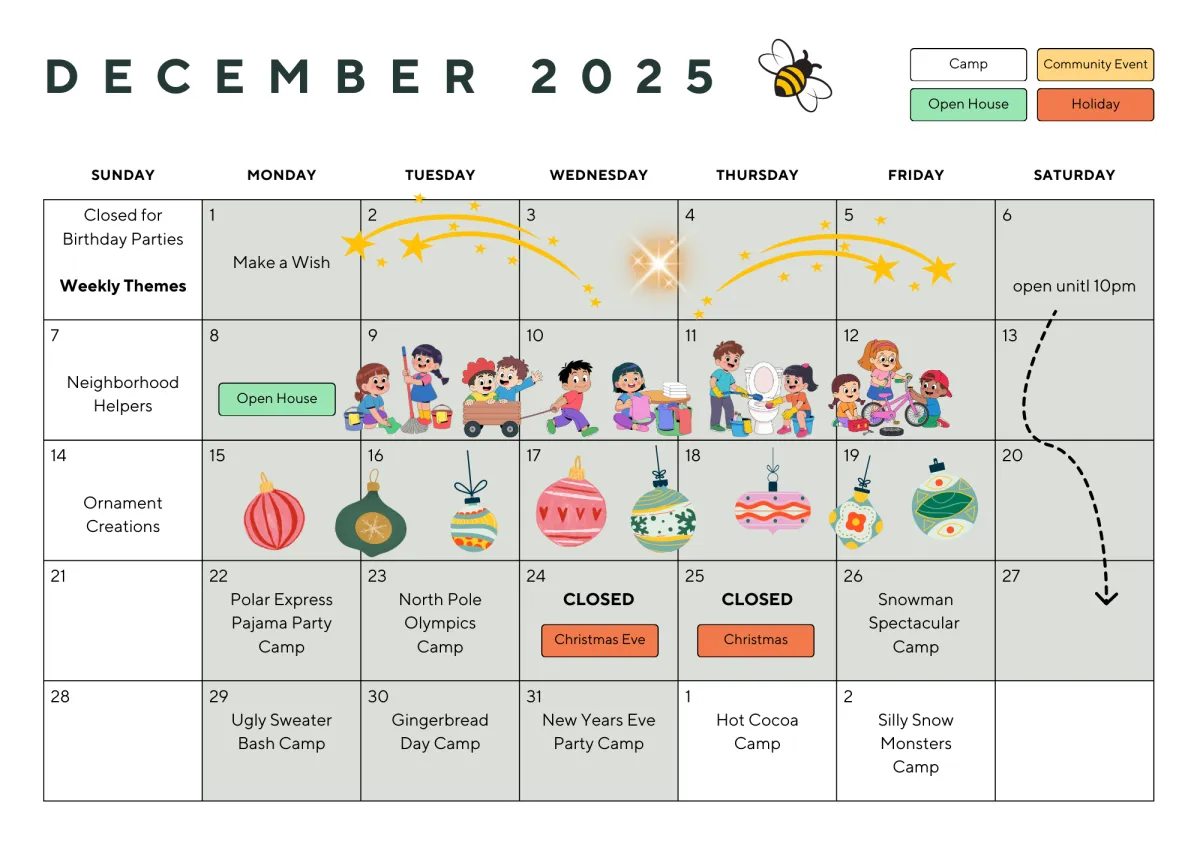 The Hive Dec 2025 Calendar