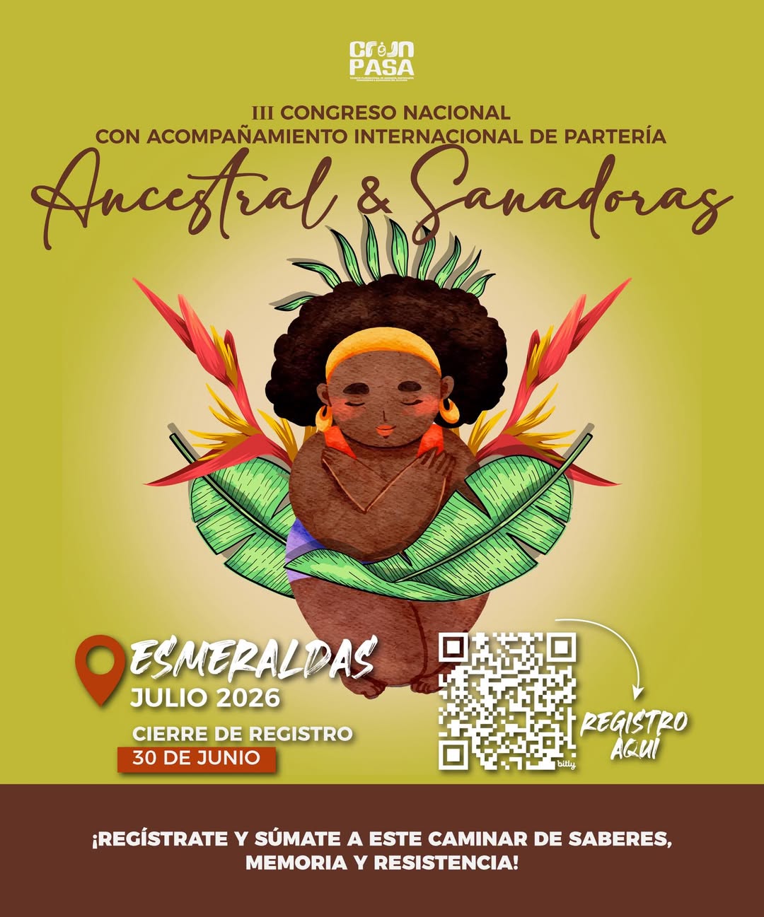 One Million Midwives Events III Congreso de Partería Ancestral & Sanadoras, Third National and International Gathering of wise women and men, midwives, birth attendants and traditional healers from across Ecuador.
