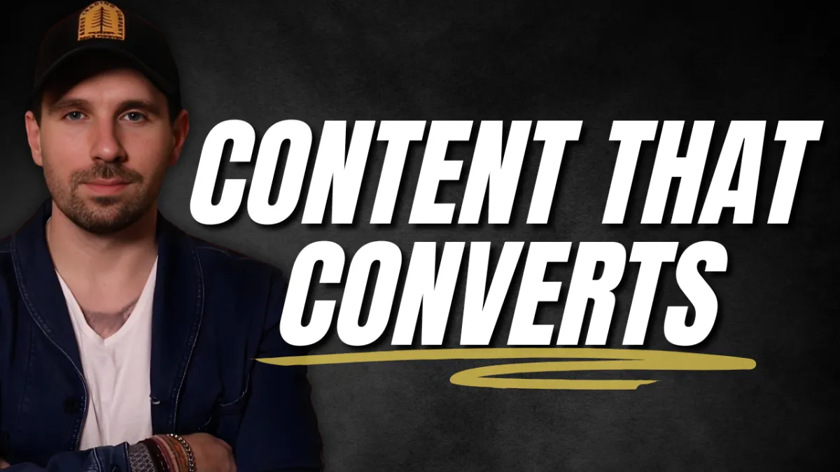 Ash Borland, mortgage business coach, with “Content That Converts” headline, discussing how mortgage brokers turn attention into enquiries.