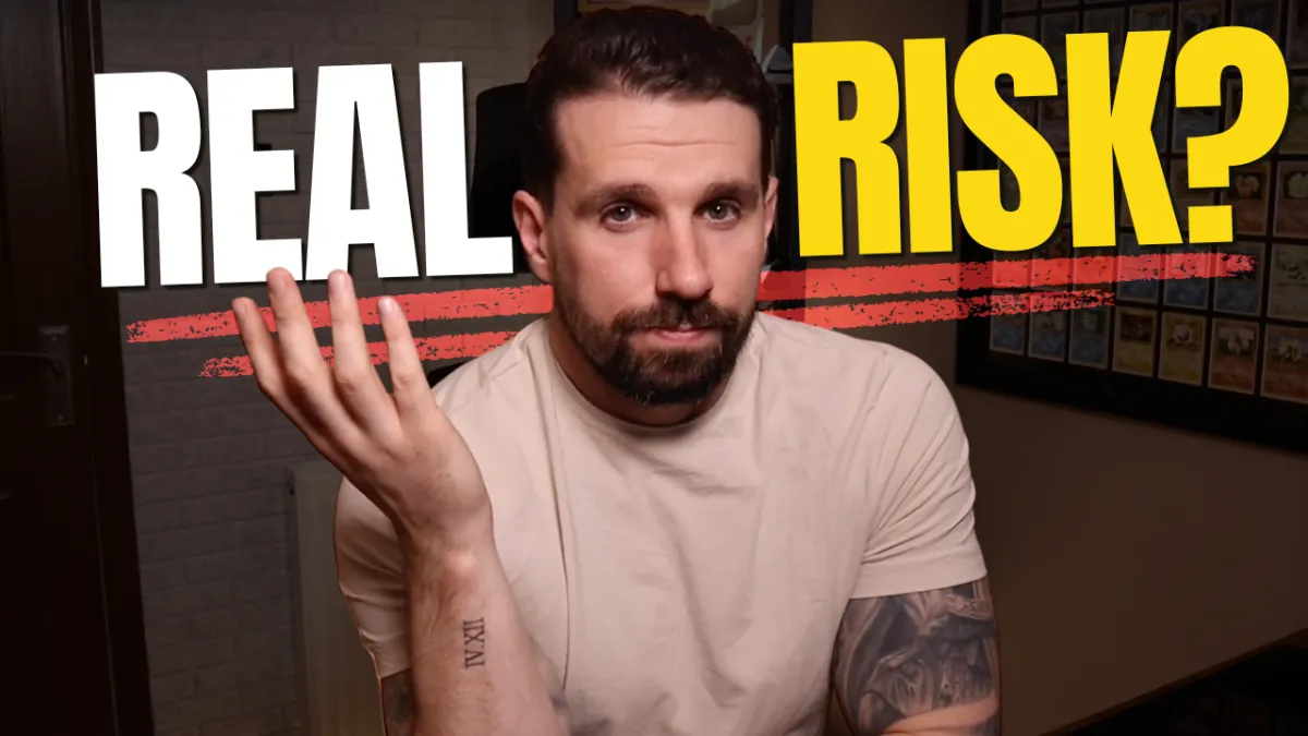 Ash Borland, UK mortgage broker coach, gesturing with raised hand next to the text "Real Risk?" — explaining the GDPR and FCA compliance risks of UK mortgage brokers using AI tools like ChatGPT with client data.