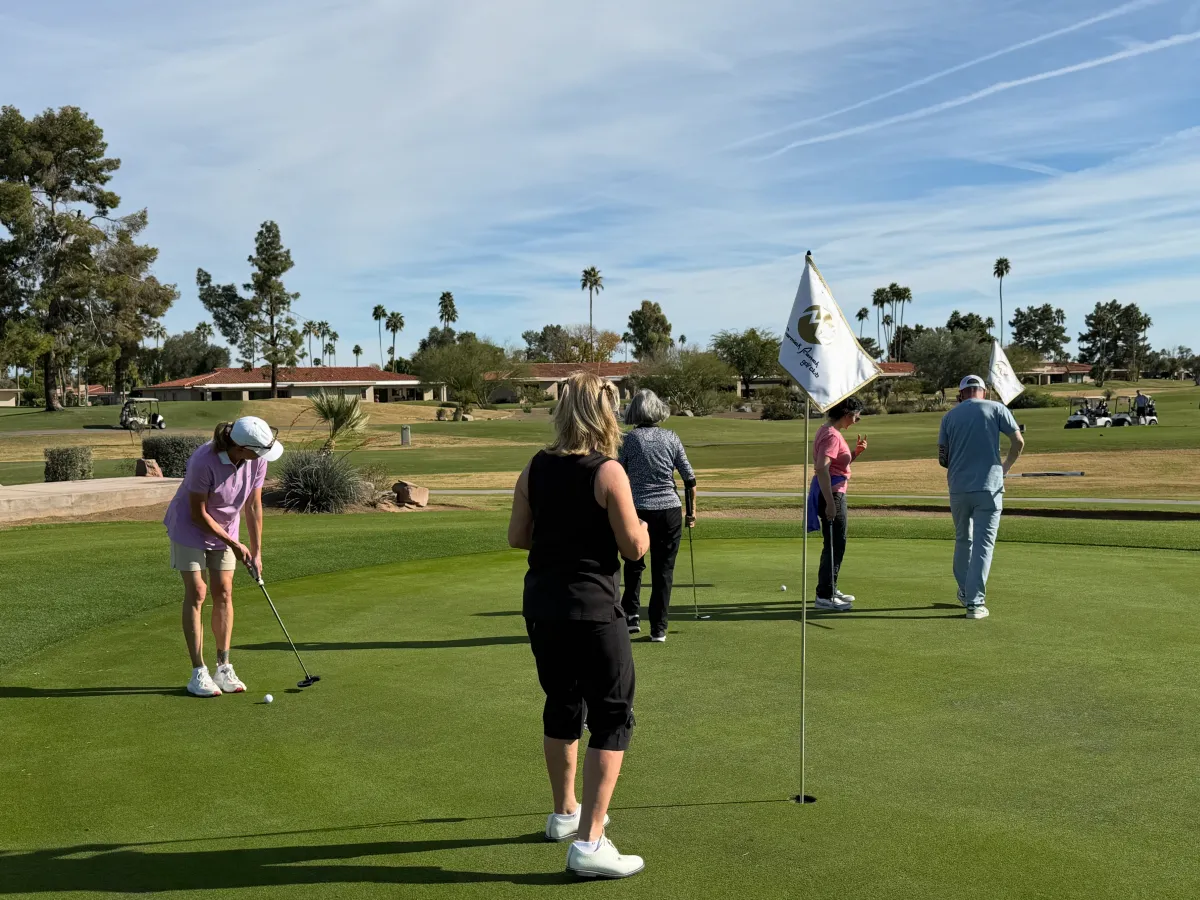 Putting Game during Lesson
