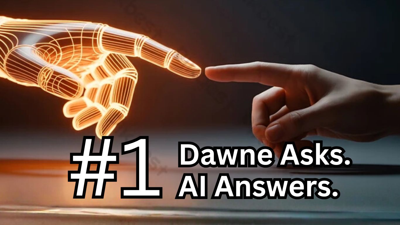 glowing hand touching finger to human hand symbolizing A I  and human connection #1 blog