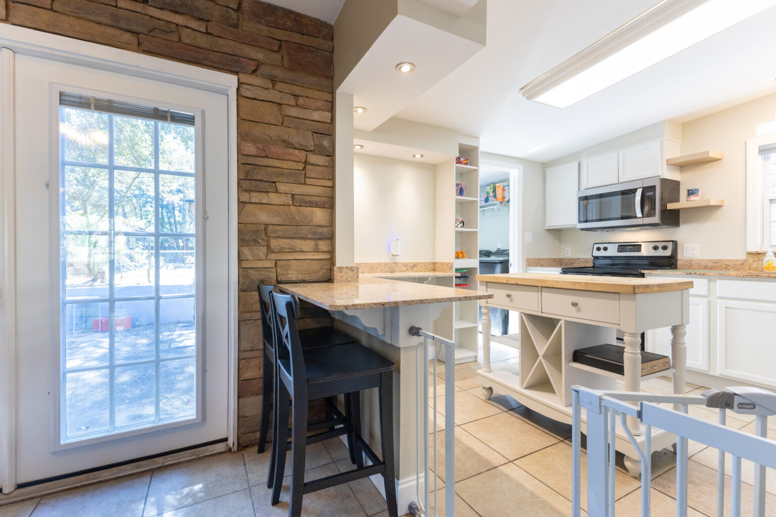 Gainesville neighborhood kitchen with abundant light through windows
