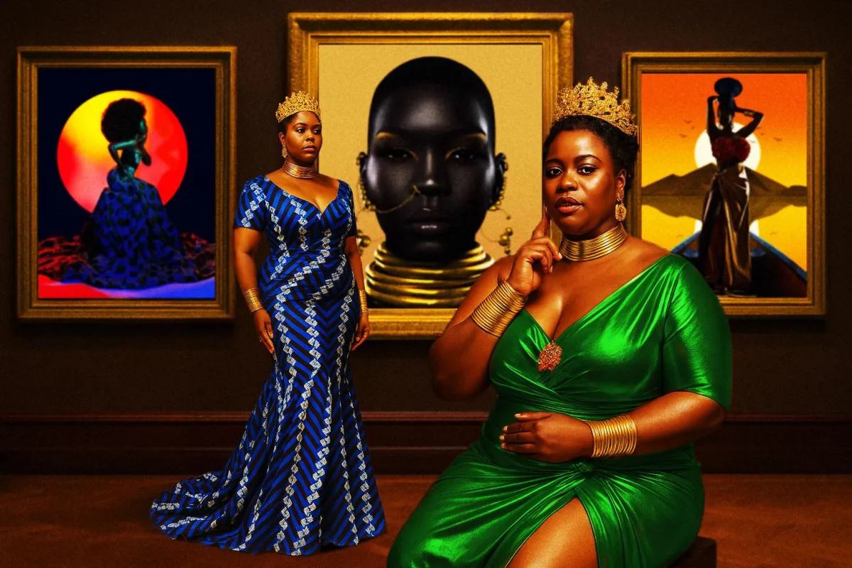 African Futurism Royal Canvas