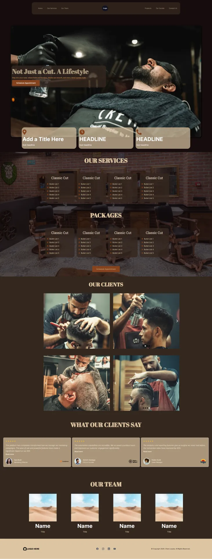 Sample Barbershop Funnel created by Christian Lozada