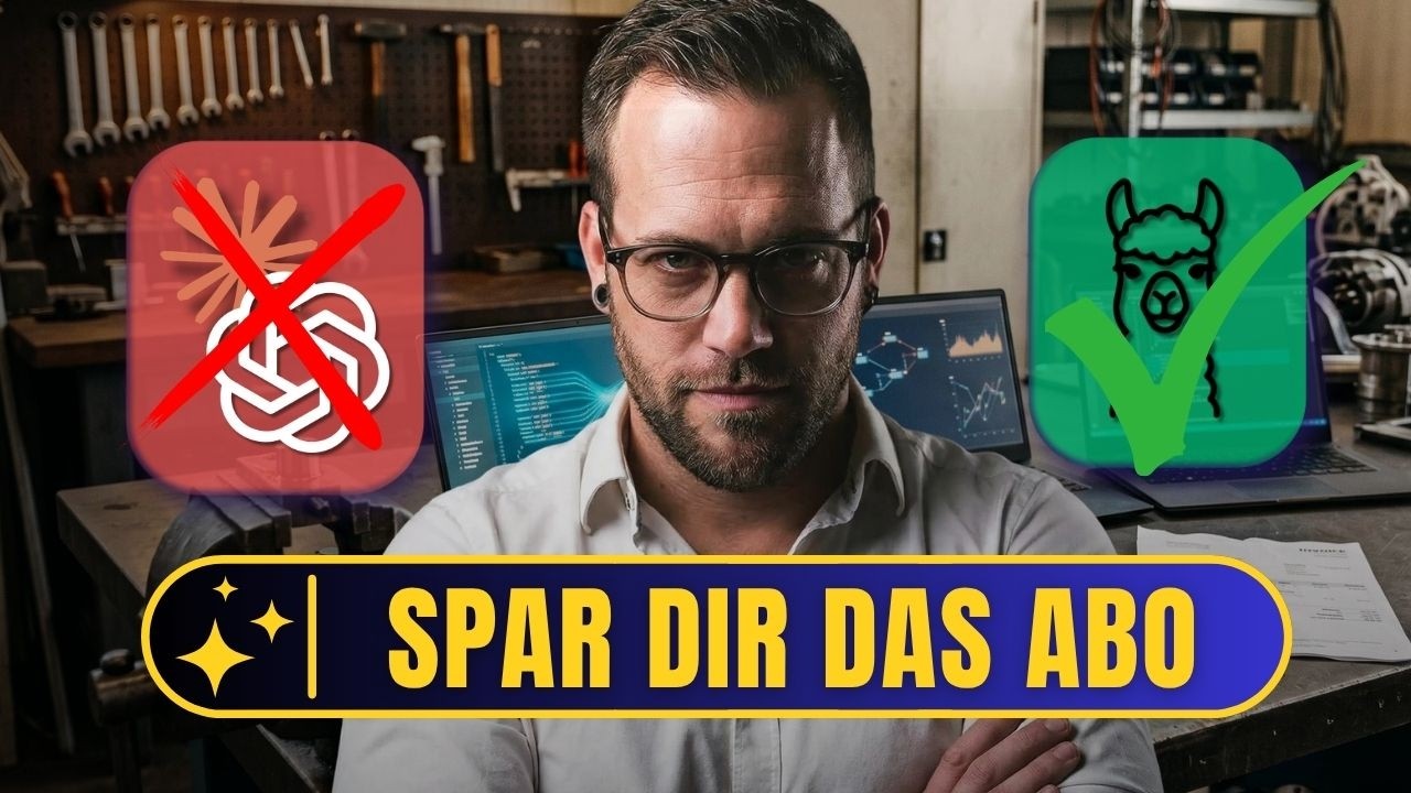 video thumbnail for '0€ vs. 200€ KI: Codex vs. Claude vs. lokales Gratis-Modell im Livetest'