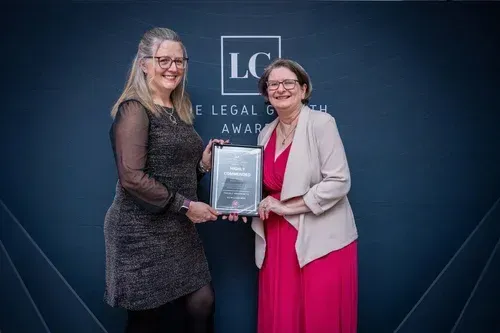 Sara and Lisa at the Legal Growth Awards