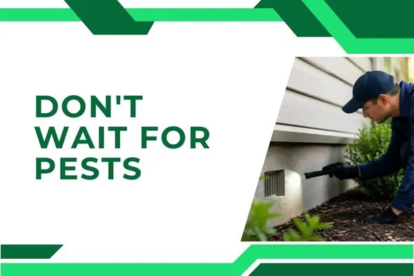 Pest control technician inspecting the exterior of a Fort Myers home for signs of outdoor pest activity.
