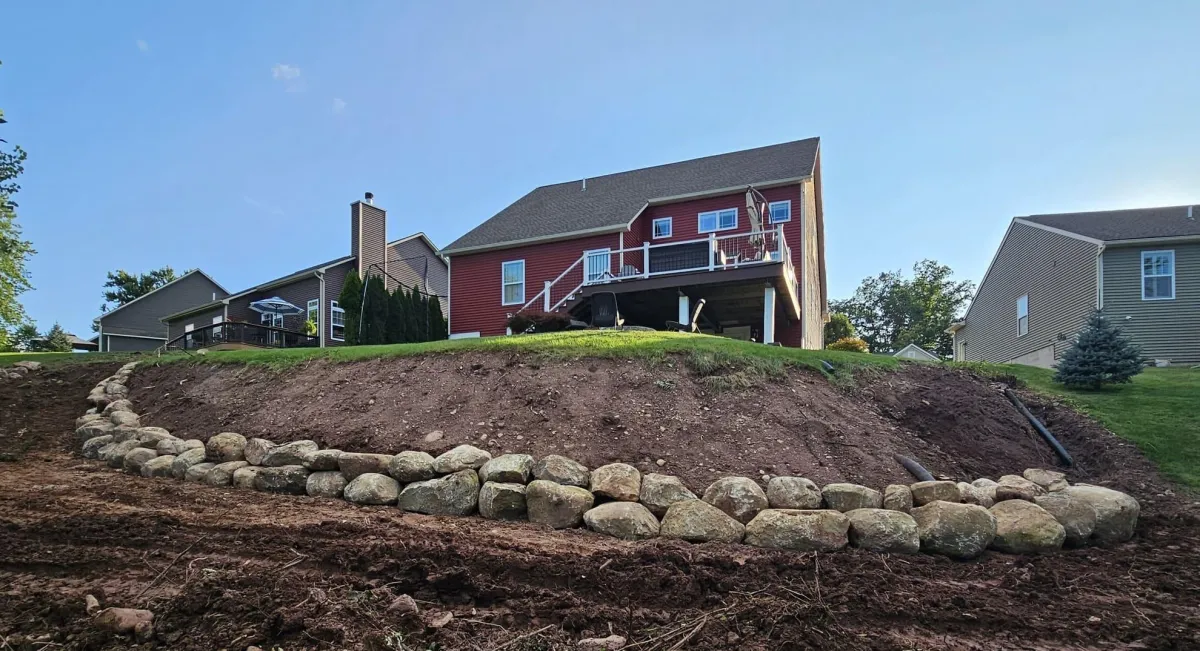 retention landscaping post project