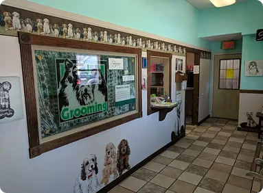 Interior lobby of All Tails 'R' Waggin
