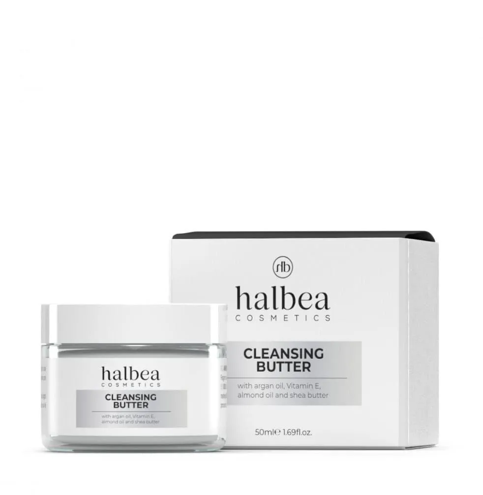 Burro detergente Cleansing Butter Halbea con oli nutrienti per rimuovere il trucco e purificare la pelle