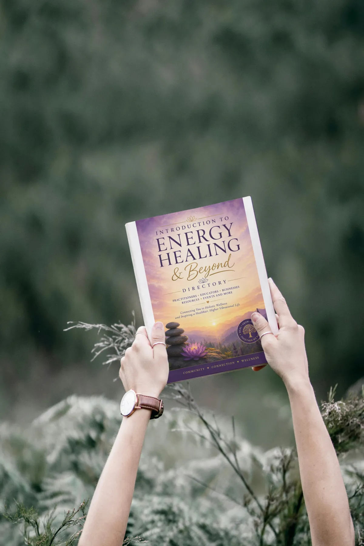 Energy Healing Guide Cover and Serene Setting