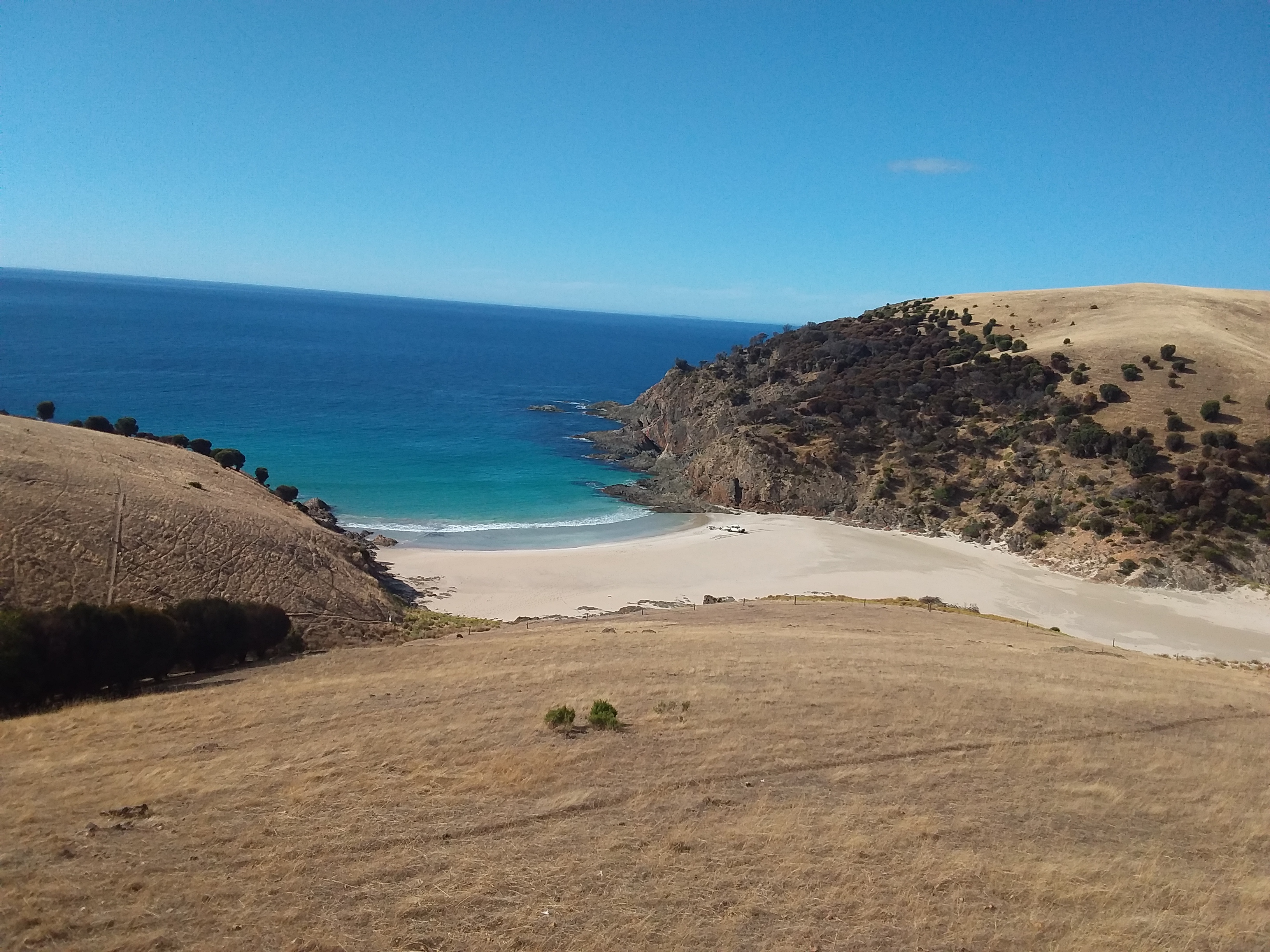 Stokes Bay and Emu Bay coastline on the North Coast Tour