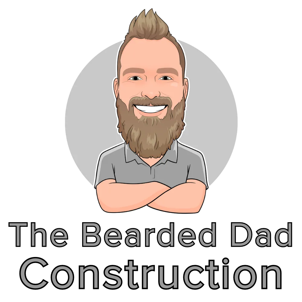 The Bearded Dad Construction Logo