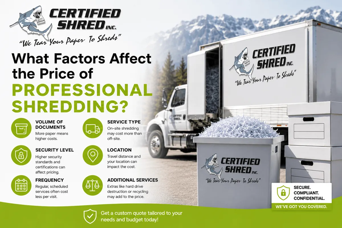 What Factors Affect the Price of Professional Shredding?