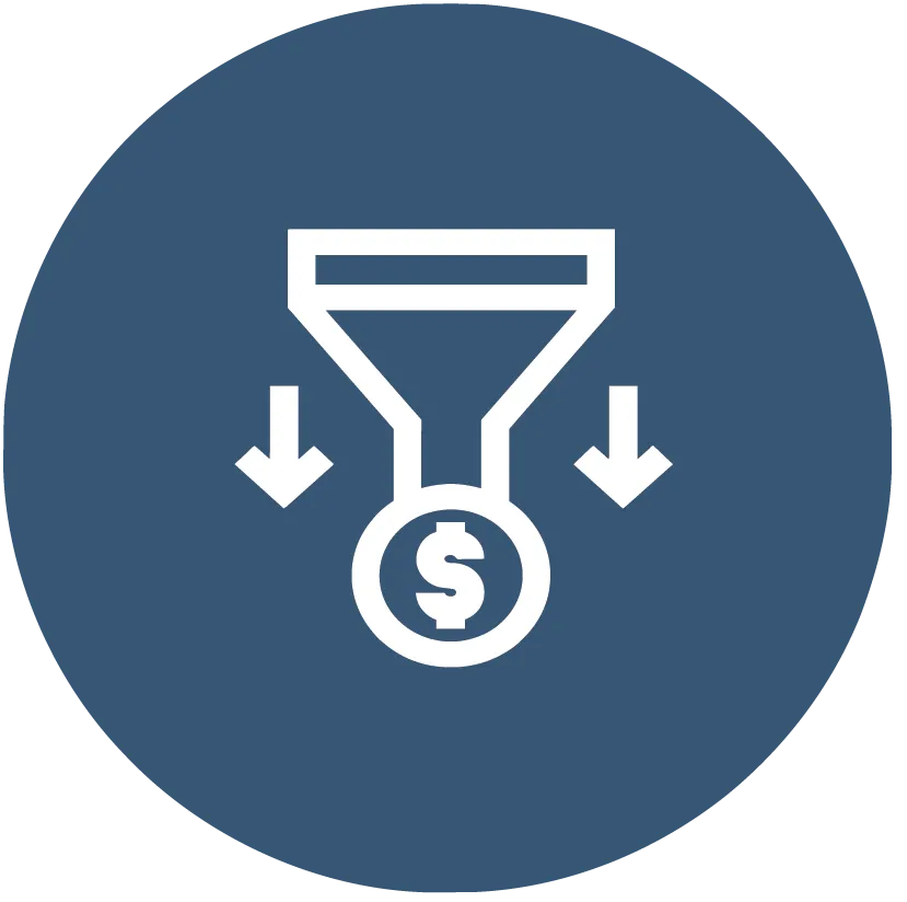 An icon of a funnel
