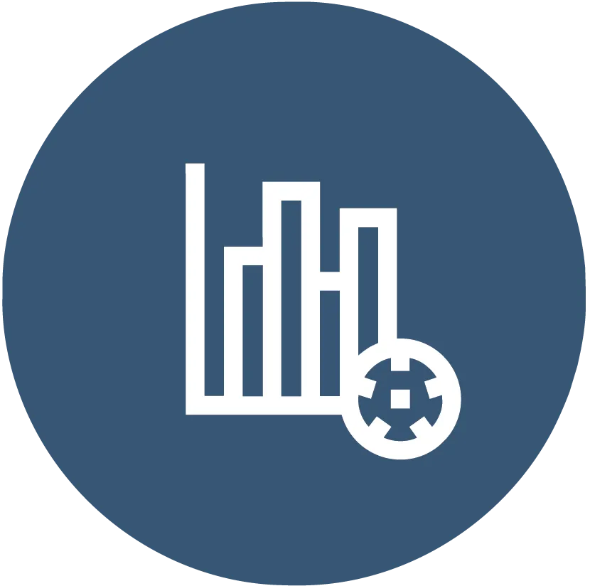 An icon of a chart