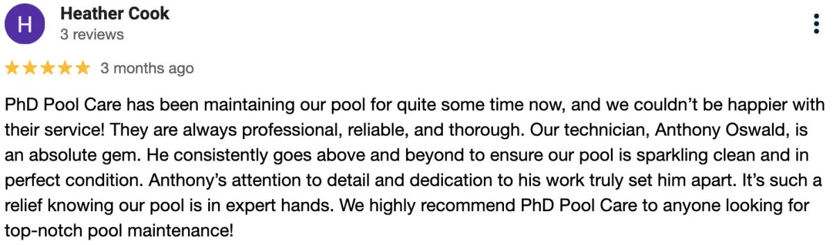 pool care near me