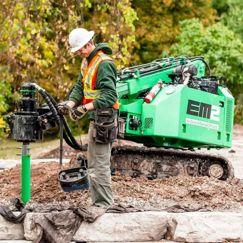 Helical Piers Installation