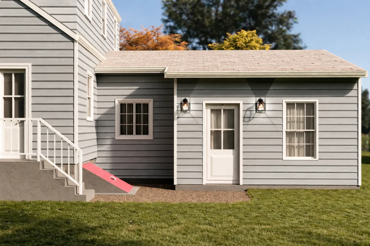 1 Story ADU attached to home