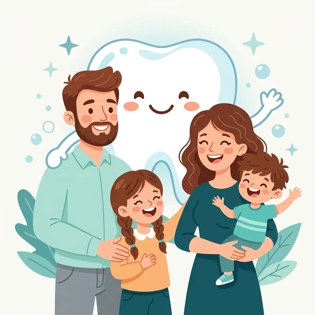 Happy family illustration