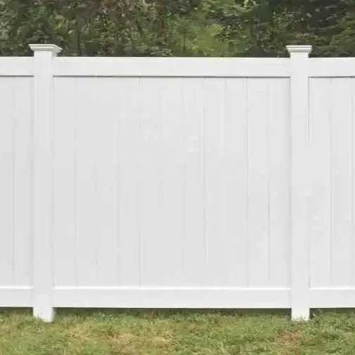 Wood privacy fence installation detail in Sapulpa, OK