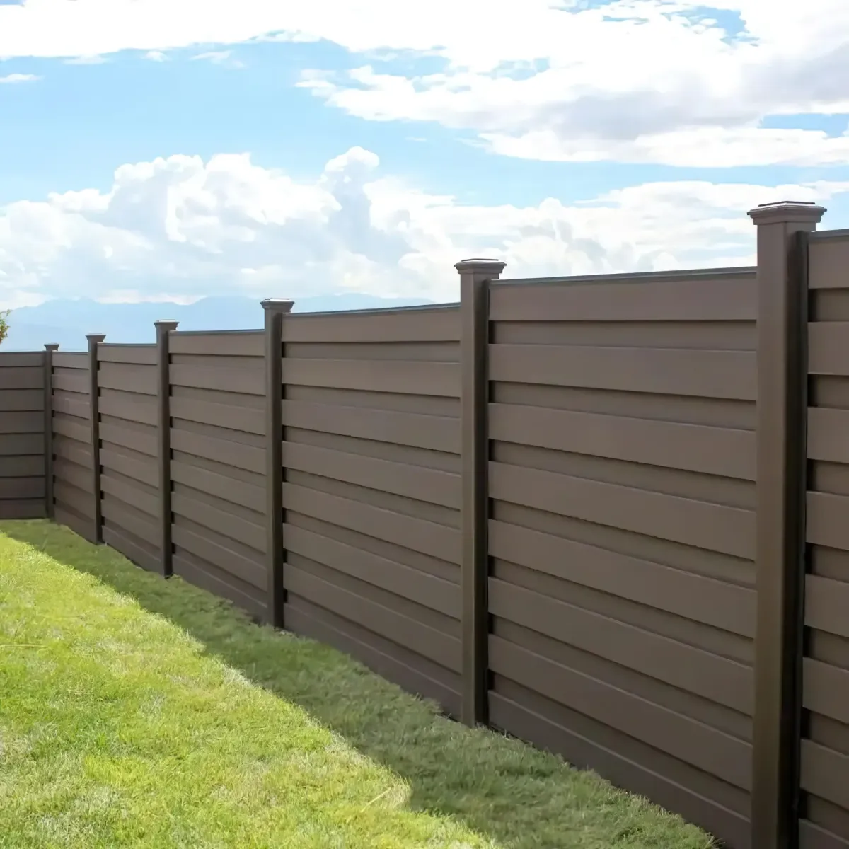 Wood privacy fence installation detail in Sapulpa, OK