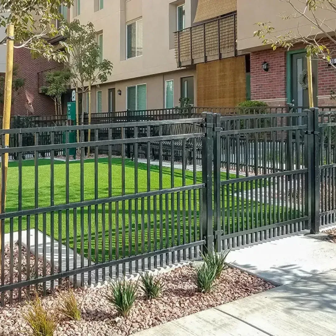 Wood privacy fence installation detail in Sapulpa, OK