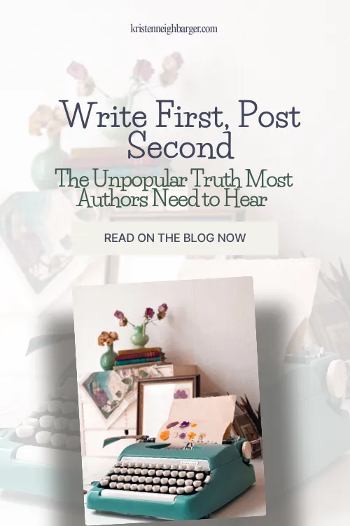 Write First, Post Second